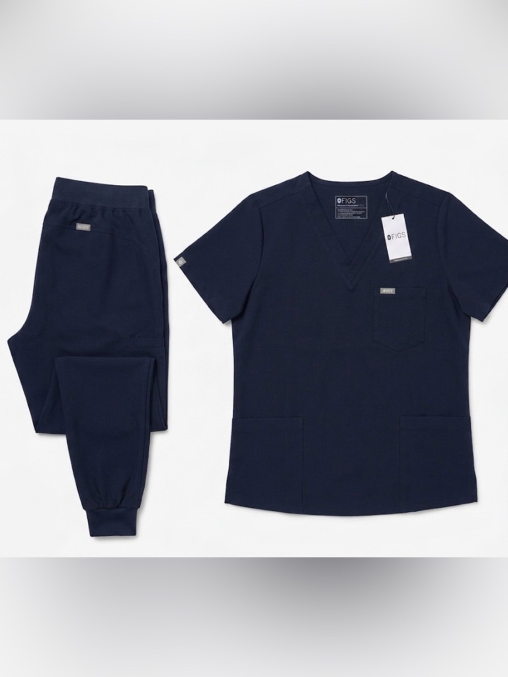 NWT | FIGS Navy V-Neck Scrub Set Sz XX-Large - Picture 2 of 2